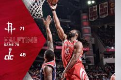 华体会官网-火箭客场大胜奇才提升排名